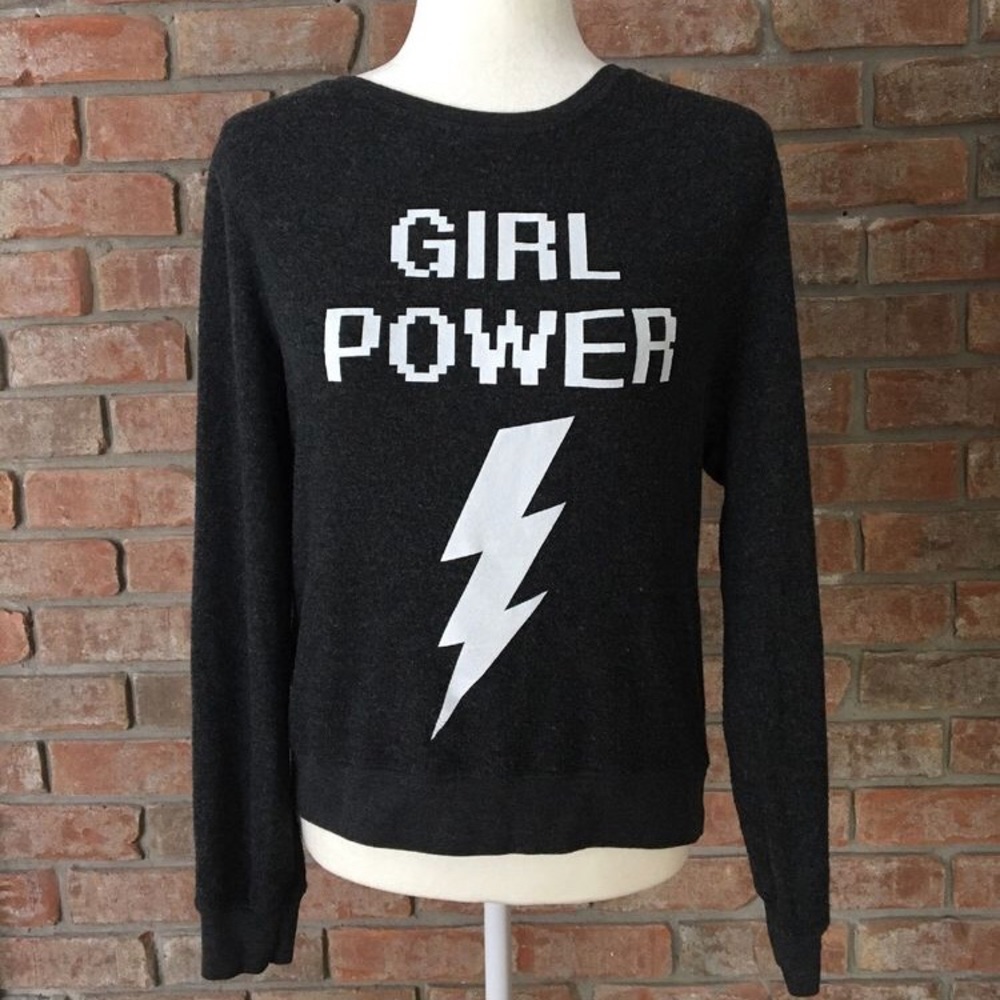Wildfox “Girl Power” comfy sweatshirt